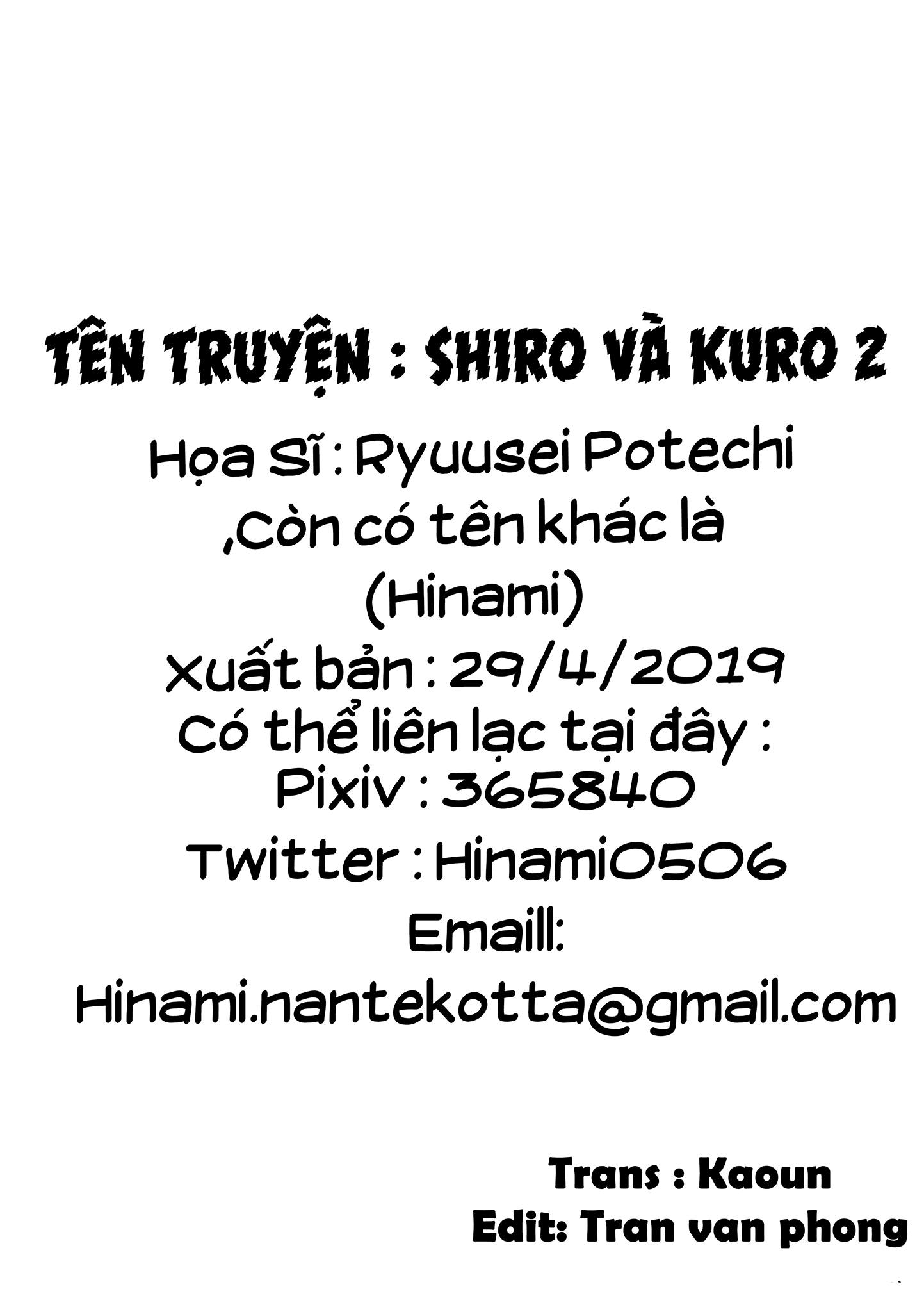 [Hinami] Shiro và Kuro  2 [VN] - Trang 30