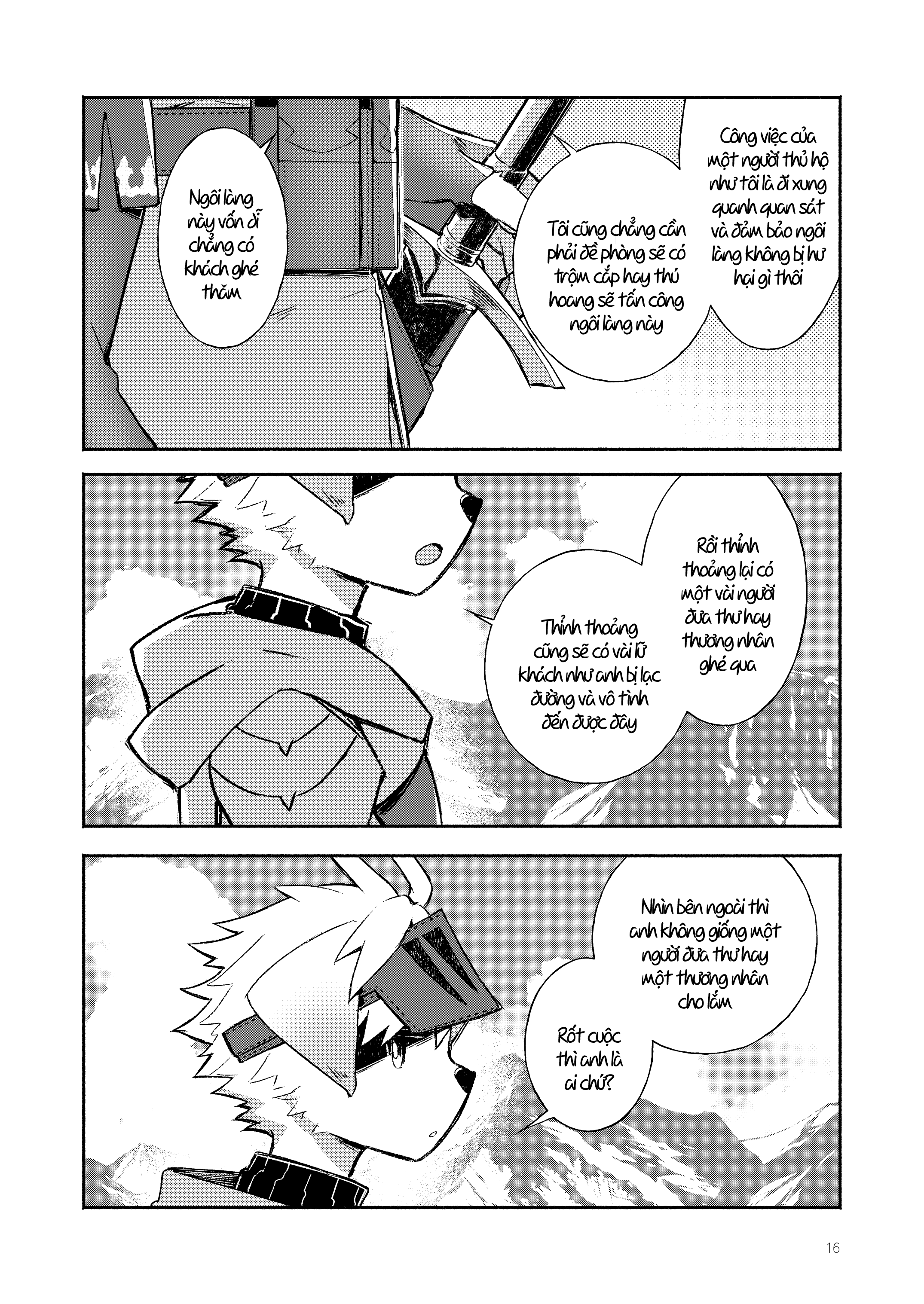  A story about spending a few days alone with a ‘guardian’ dogboy who protects an empty village - Trang 16