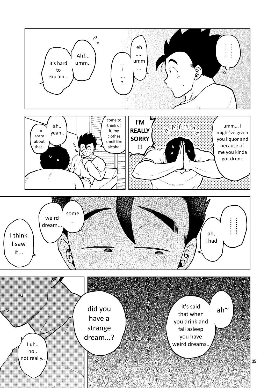 [Tousoku Chokusen Undou (Pain)] Shuchi Nikukan 1 (Dragon Ball Z) [English] [Digital]  - Trang 36